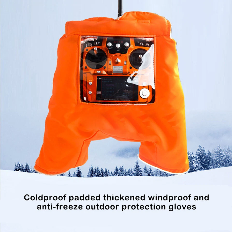 Winter RC Remote Control Warm Gloves Outfield Transmitter Shield Hand Protector - Image 2 of 4