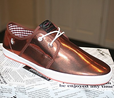 Mens Base London Fish N Chips Spam Metallic Casual Summer Sneaker Shoes  Size