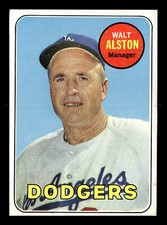 Walt Alston 1969 Topps #24 Los Angeles Dodgers Vg-Ex