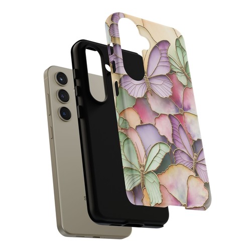 Pastel Butterfly Phone Case, Spring Floral Phone Cover, 3D Design | X72 - 第 192/272 張圖片