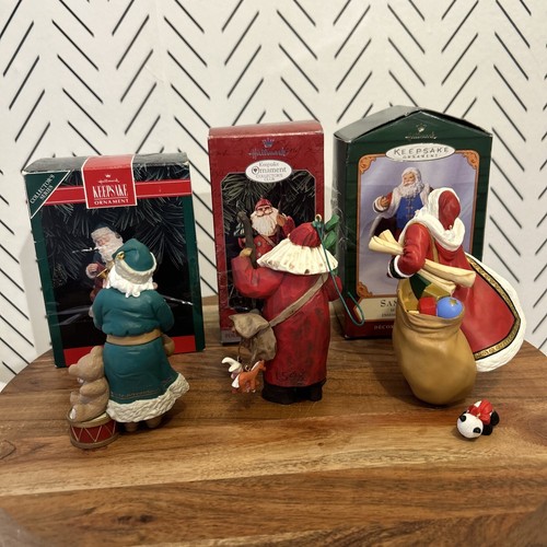 Lot 8 Hallmark Keepsake Ornaments Santas Angel Nutcracker Cats Kittens 1989-2013 - Picture 12 of 22