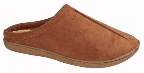 Mens Zedzzz Mule Slippers Alex Microfibre Faux Wool Lined Slip Ons MS396 UK6-12 - Foto 8 di 10