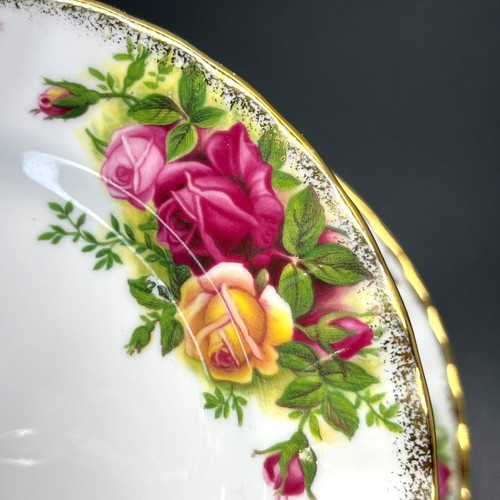 VTG Royal Albert Old Country Roses Two-Tier Handled Plate Tidbit Tray Cake Stand - 第 14/21 張圖片