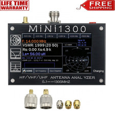 Mini1300 HF/VHF/UHF Antenna Analyzer 0.1-1300MHz with 4.3" TFT LCD Touch Screen