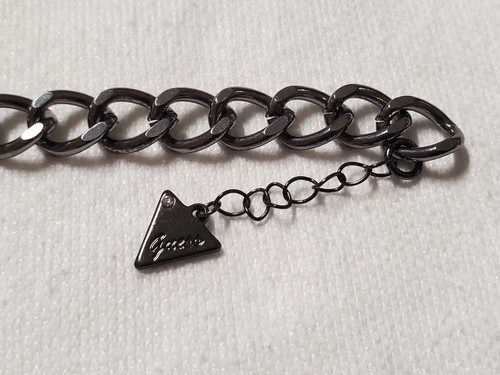 Guess Los Angeles Bracciale Cubano 8" Con Ciondolo Guess Nuovo con Etichette - Foto 3 di 8