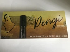 Electric Hair Iron Brush No Burn Straightening Curling Heated Brush Korean Made