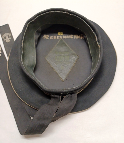 Vintage Original Russian Soviet Black Navy Cap ~ Please See Photos For Condition - Picture 6 of 9