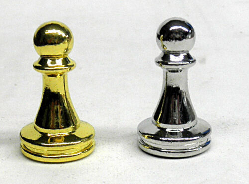 Quality Chess Set Wood Board Heavy Metal Gold & Silver Pieces Folding Box Travel - Picture 9 of 9