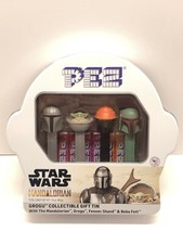 PEZ Star Wars The Mandalorian Grogu Collectible Gift Tin - Brand New