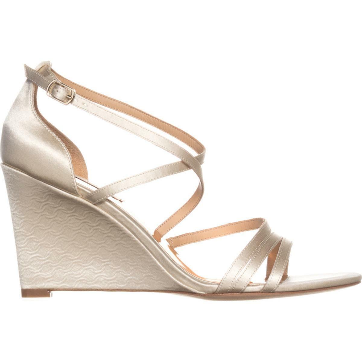 Badgley Mischka Bonanza Wedge Evening Evening Evening Sandals, Ivory, 8.5 US 23ab84 Badgley Mischka Bonanza Wedge Evening Evening Evening Sandals, Ivory, 8.5 US 23ab84