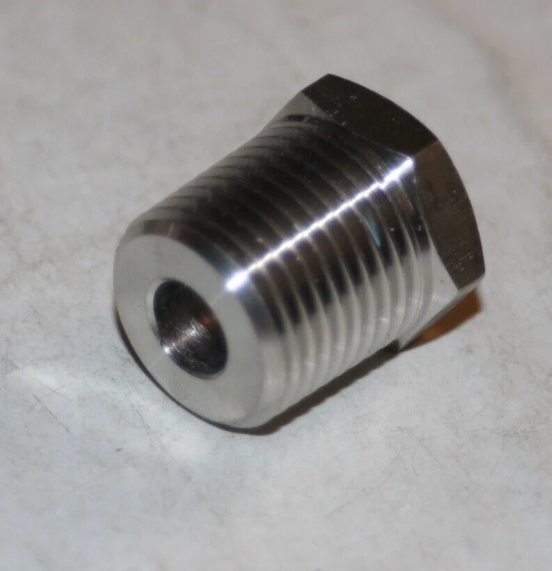 1/2" MNPT x 1/8" FNPT 316ss Hex Reducing Bushing Hy-Lok H-SHB8-2N-S316 - Image 2 of 2