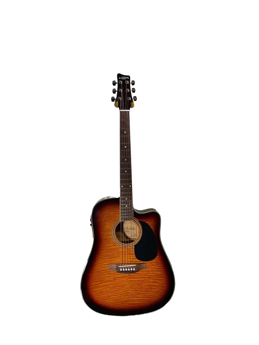 Carlo Robelli Acoustic/Electric Guitar - Cherry Burst Finish