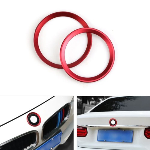 1x Car Front Rear Hood Logo Surrounding Ring Aluminum For BMW 82mm/74mm Emblem - Picture 3 of 24