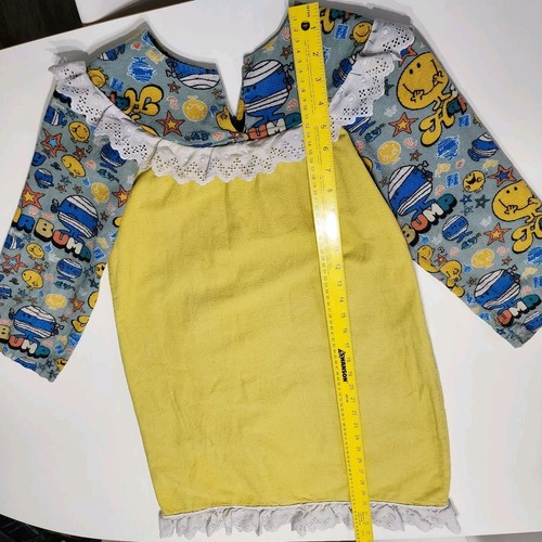 Vintage Mr Men Dress Handmade Girls Size 8-10 Years 1980s *Pilling Stain READ - Picture 11 of 16