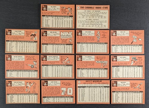 1969 Topps Baseball Lot 14 Cards Brooks Robinson - Picture 2 of 3