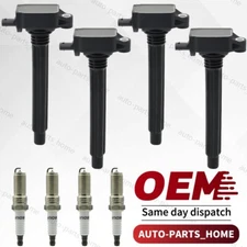 4 Ignition Coil UF751 & 4 Spark Plug for 2015 2016 2017 Jeep Renegade 2.4L I4