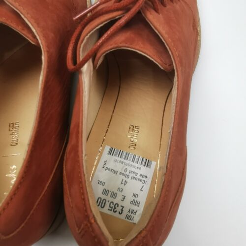 ~ Clarks Netley Bloom Nubuk-Wildlederschuhe rostfarben ~ Damengröße UK 7 D ~ UVP 60 £ ~ - Bild 15 von 20