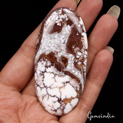 Ct Natural Untreated White Buffalo Turquoise Oval Cabochon Loose  Gemstone