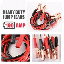 2 Meter Heavy Duty Jump Leads for Cars Vans High Flexibility Cable 100 Amp UK