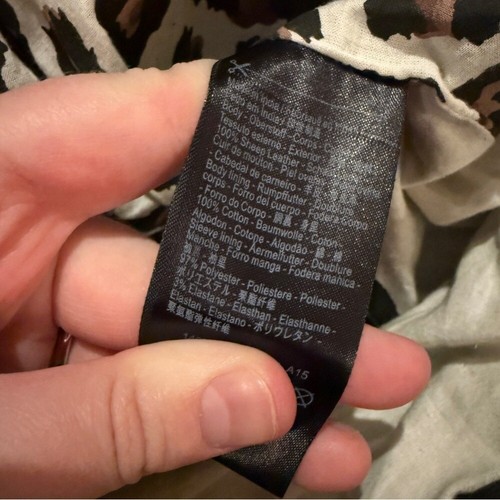 Scotch & Soda Maison Scotch Black Sheep Leather Zipper Moto Jacket Sz L - Bild 6 von 13