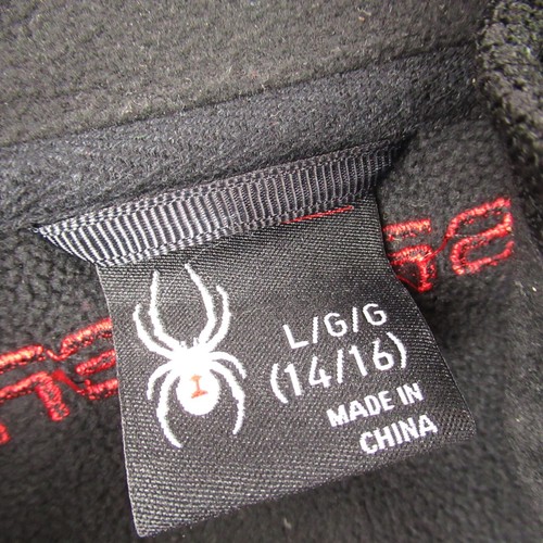 Spyder Jacket Girls Large 14/16 Black Pockets Lightweight Outdoors Full Zip - Picture 4 of 11