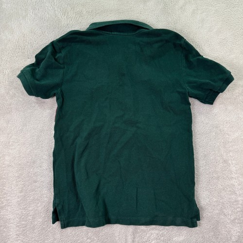 Polo Ralph Lauren Kids Boys Polo Shirt M (10-12) Green Burgundy Big Pony #3 EUC - Picture 7 of 8
