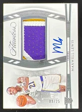 2023-24 Flawless Horizontal Patch Autographs #HPA-MLL Maxwell Lewis RC Auto /25