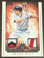 Brock HOLT🔥2015 Panini Diamond Kings Dual Jersey PATCH #19 1/1 NM Red Sox