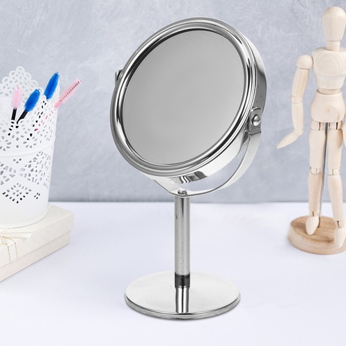 Dressing Table Double Mirror Travel Makeup with Magnification Hand Magnifying