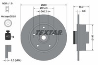 2X Textar Bremsscheibe 92196003 FüR Renault