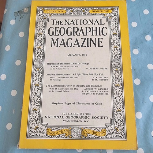 THE NATIONAL GEOGRAPHIC MAGAZINE X 10 1951 / VINTAGE /HISTORIC - Bild 11 von 21