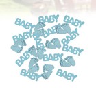 1 Set Baby Geburtstag Papierfetzen Brief Stil Konfetti Füße Form Scheiben Party