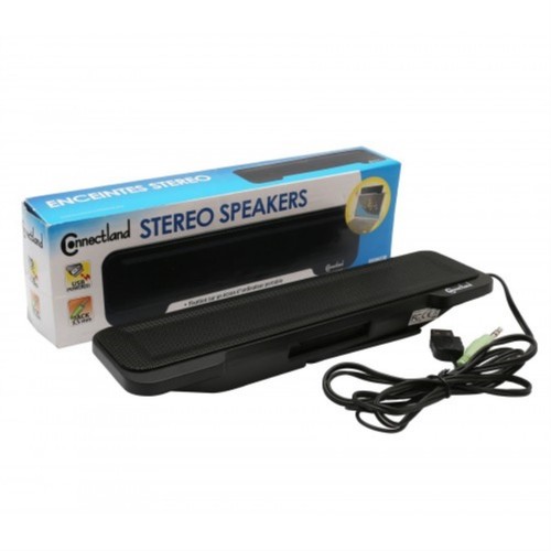 USB SoundBar Stereo Speakers, 2x2.5W, Black Color, Powered by USB - Picture 6 of 6