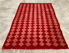 Vintage Traditional Handmade Beautiful Turkish Kilim Floor Rug Carpet 234x159 cm