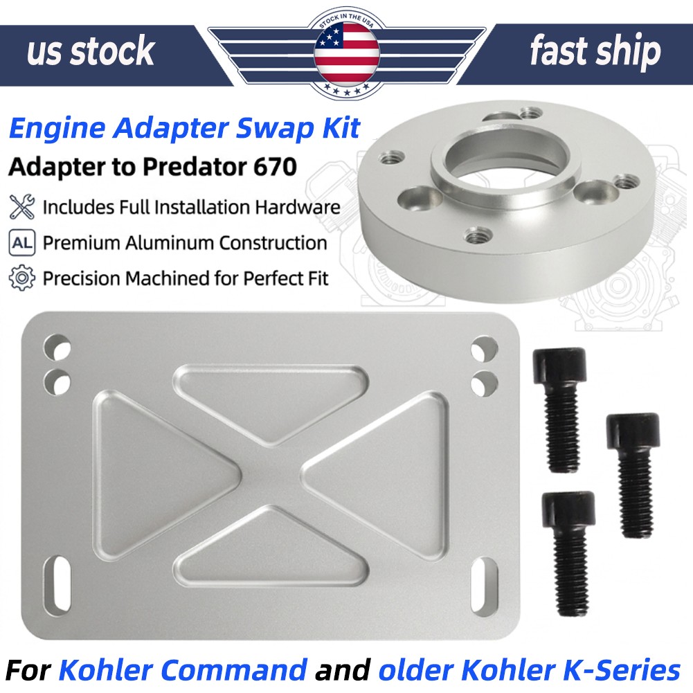 For Kohler Command to Predator 670 Engine Swap Adapter Kit w