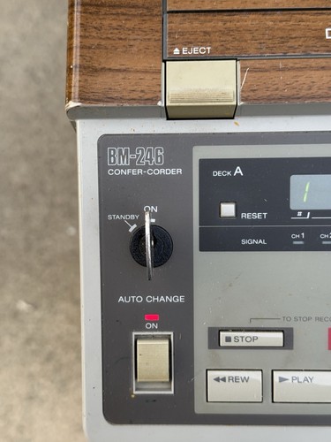 SONY CONFER-CORDER BM-246 CASSETTE TRASCRIBER ricambi non funzionanti spedizione gratuita - Foto 3 di 19