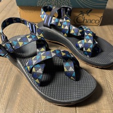 Chaco 2 Sandals Women's Size 7 Blue  Grey Hiking Strappy New with Box