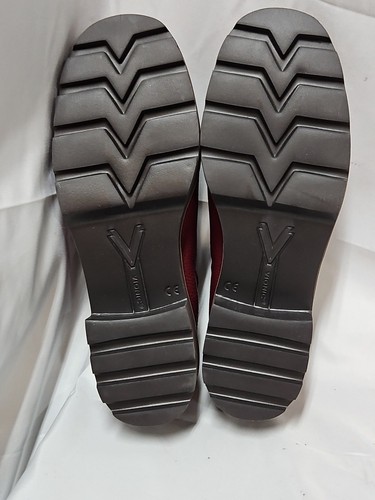 Vionic Fairfax Leather Lug Sole Mules Clogs Womens Size 8.5 RED Slip On Shoe NIB - Picture 14 of 22