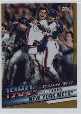2020 Topps Decades Best Chrome Series 2 Gold Refractor 33/50 New York Mets 03xg