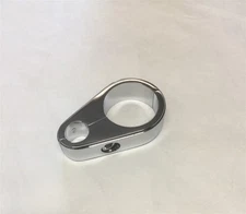 Drag Specialties DS-223042 Chrome Clamp for Clutch Cable 1" Handlebars or Frame