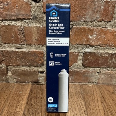 Project Source 10 In In-Line Carbon Refrigerator Filter 1 Pack