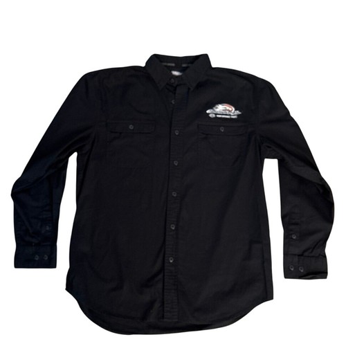 Harley Davidson Screamin Eagle Performance Parts Gr. L Button Up Hemd schwarz - Bild 2 von 5