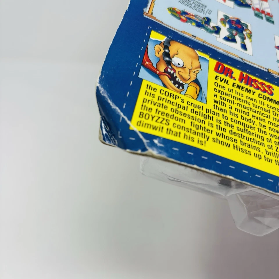 The Bots Master 可动人偶 Dr. HISSS 带 3D 眼镜 1994 年玩具行业阅读 — 第 4/4 张图片