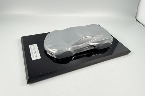 2021 C8 Chevy Corvette Stingray Speed Shape Model Owner's Gift SILVER w/ VIN