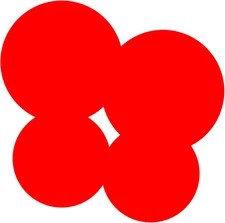 Burner Covers for Electric Stove (Red, Round 8/10'')