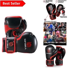 Men & Women 12 Oz Kickboxing Gloves in Black/Red – Ultimate Training Gear