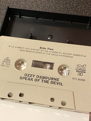 Ozzy Osbourne Speak of the Devil Cassette Tape xT2 38350 - Picture 4 of 4