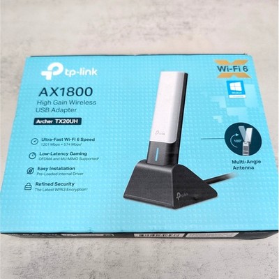 TP-Link - Archer TX20UH AX1800 Dual-Band Wi-Fi 6 USB 3.0 Adapter