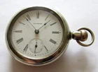 Antique Waltham Pocket Watch 18 size 7 jewels Nickel case RUNS