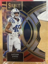 2023 Panini Select Jaylon Jones Black & Red Die-Cut Rookie #146 Colts Premier